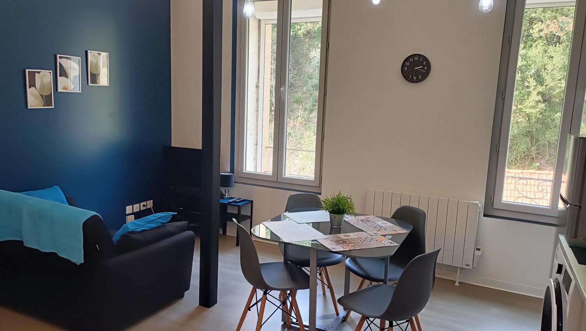 F1 Duplex Bleuet Renove Appartement Lamalou-les-Bains Buitenkant foto